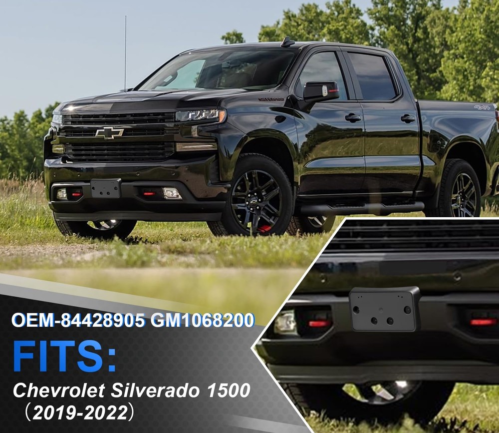 Chevy Silverado 1500 Front License Plate Frame 2019-2022 OE Replacement
