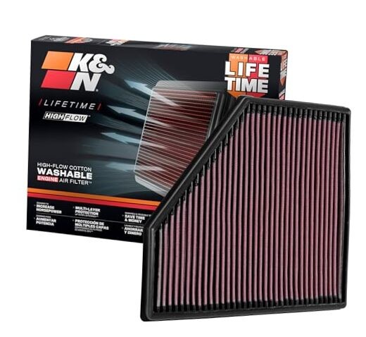 High-Flow Original Lifetime Engine Air Filter: Increase Power: Premium,