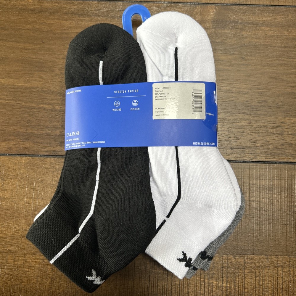Michael Kors Socks - Men’s 6 Pair Cushion Low Cut