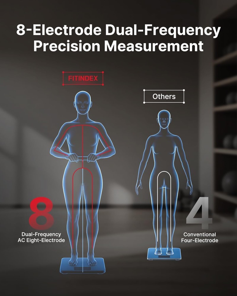Body Composition Analyzer with 8-Electrode Large Platform