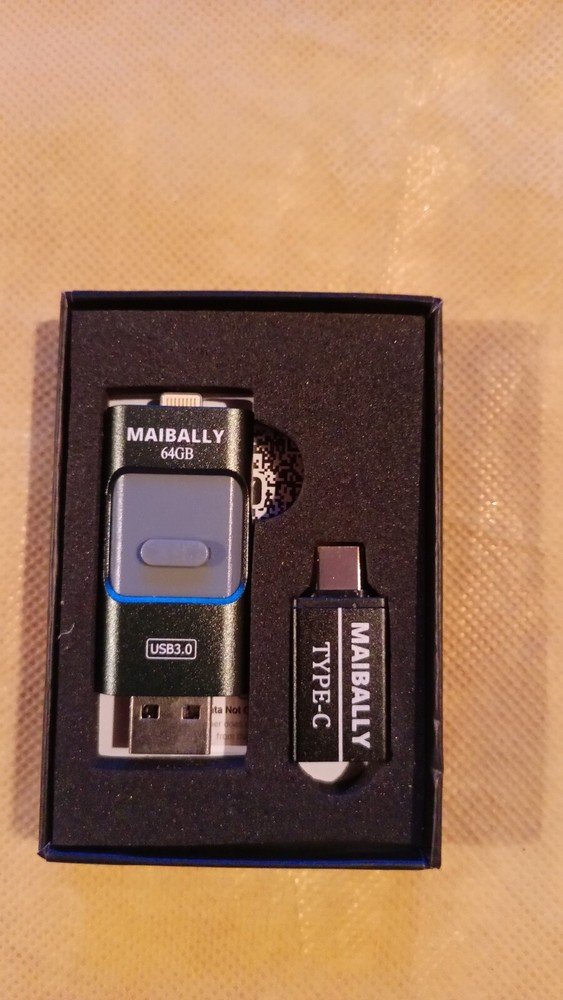MAIBALLY 64GB USB Flash Drive For-Iphone, Android,PC