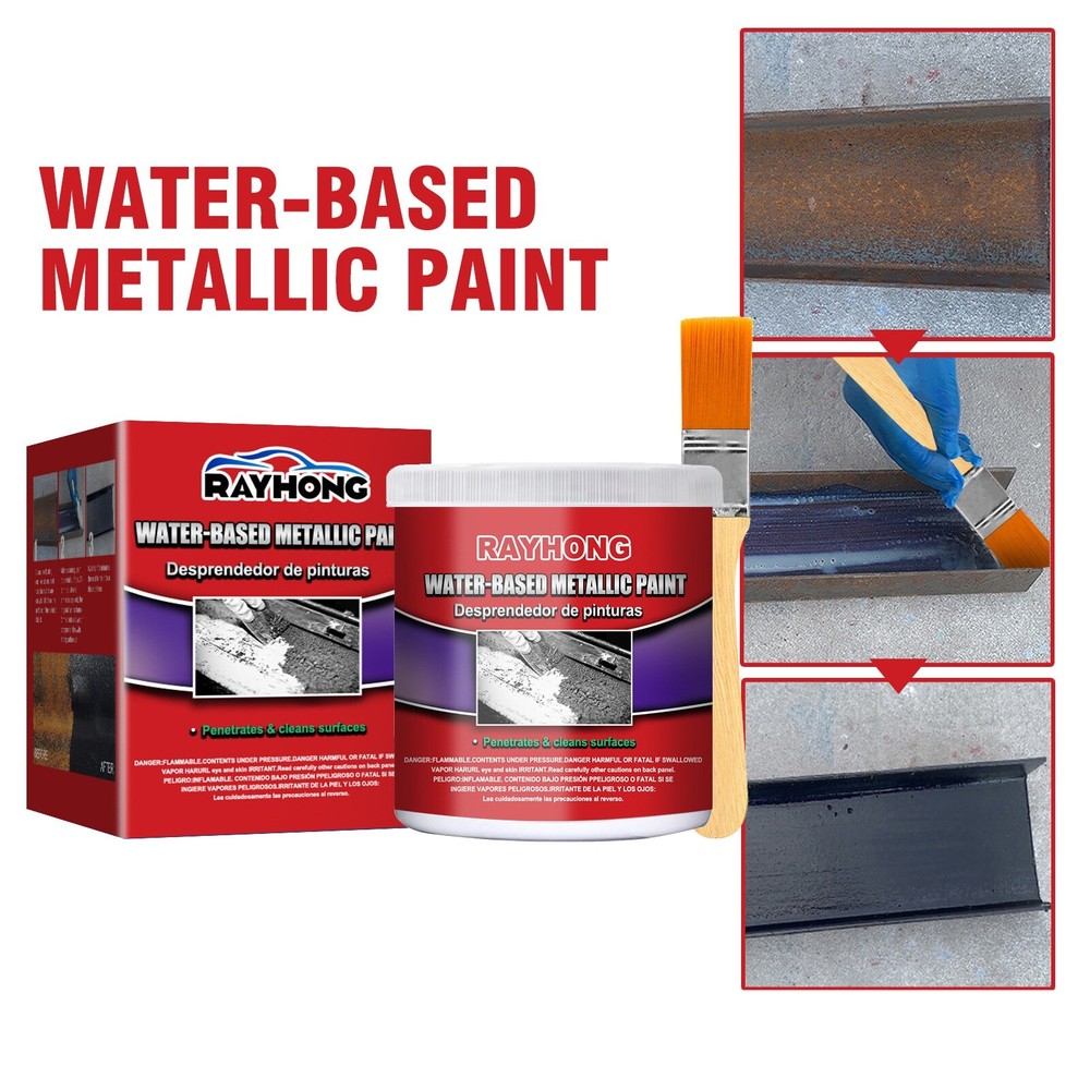 2 PACK Metal Rust Remover Water-based Metallic Paint Rust Conversion Agent