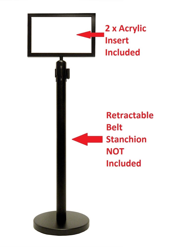 Sign Frame, SIZE 17" x 11" Landscape, VIP CROWD CONTROL