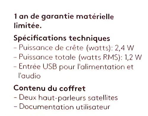 Logitech S150 USB Stereo Satelite Speakers Black System for Laptop Computer