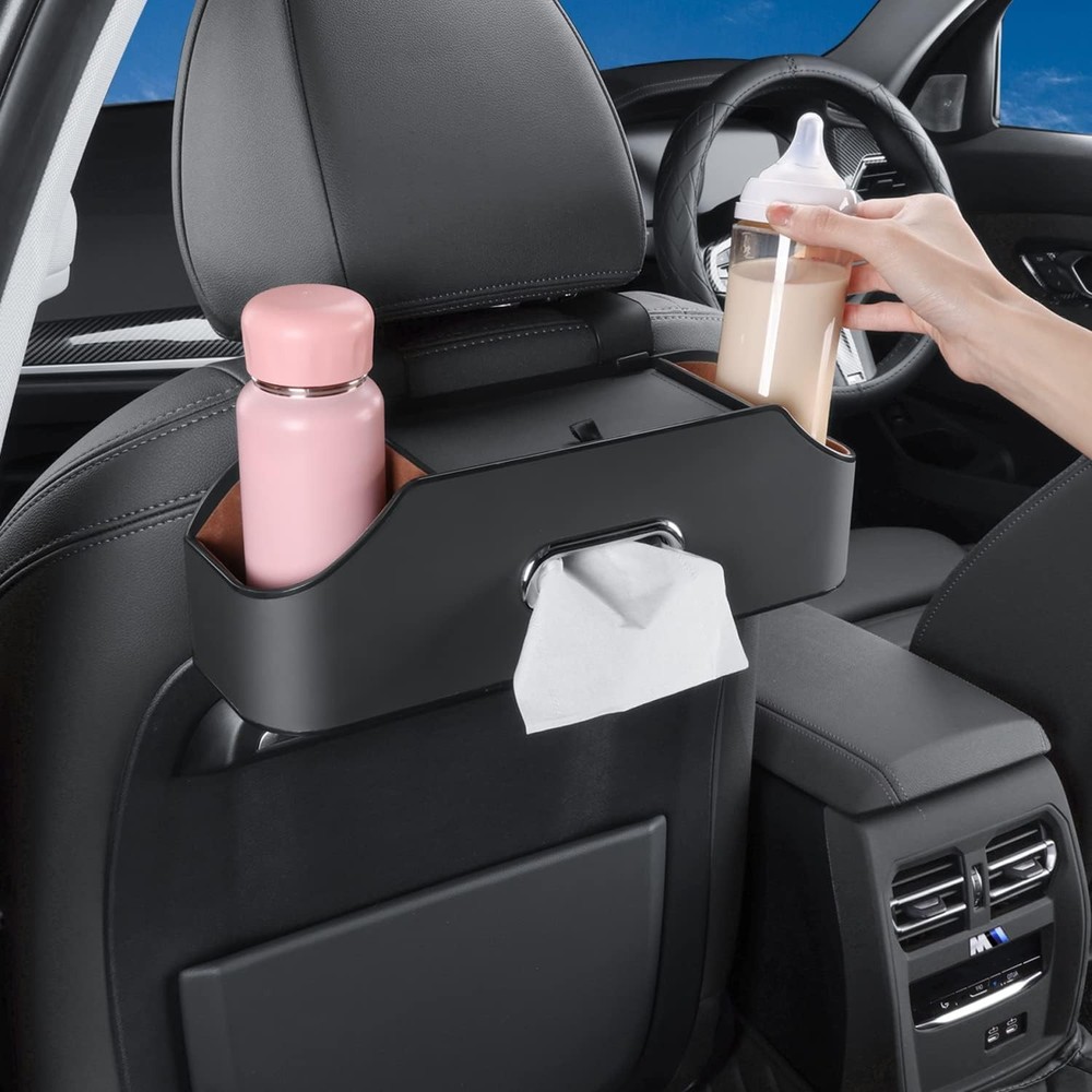 Universal Car Seat Back Organizer with Easy Installation & Multi-Functionality