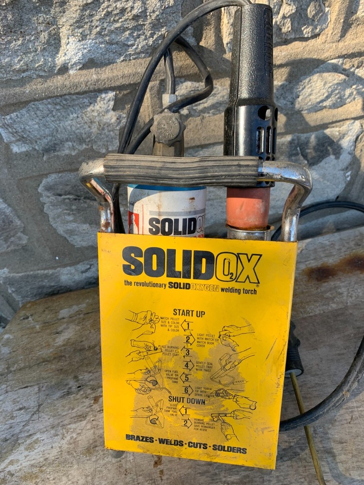 Solid OX2 Solid oxygen Welding Torch Brazes Welds Cuts Solders UNTESTED