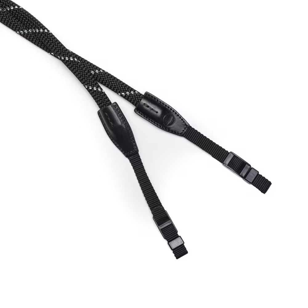 Leica Black Reflective 100cm Double Rope Camera Strap (19631)
