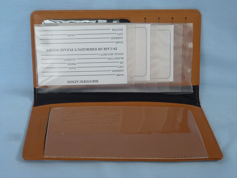 CHICAGO BLACKHAWKS Leather Checkbook NEW tan +