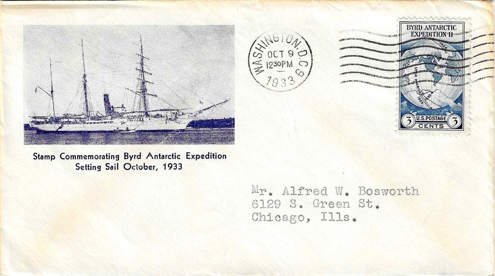 FDC    # 733-18   --  1933  Byrd  --   Gorham