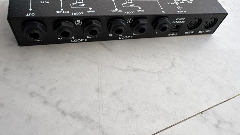 G lab Midi 2 Loop Multi Effects Pedal