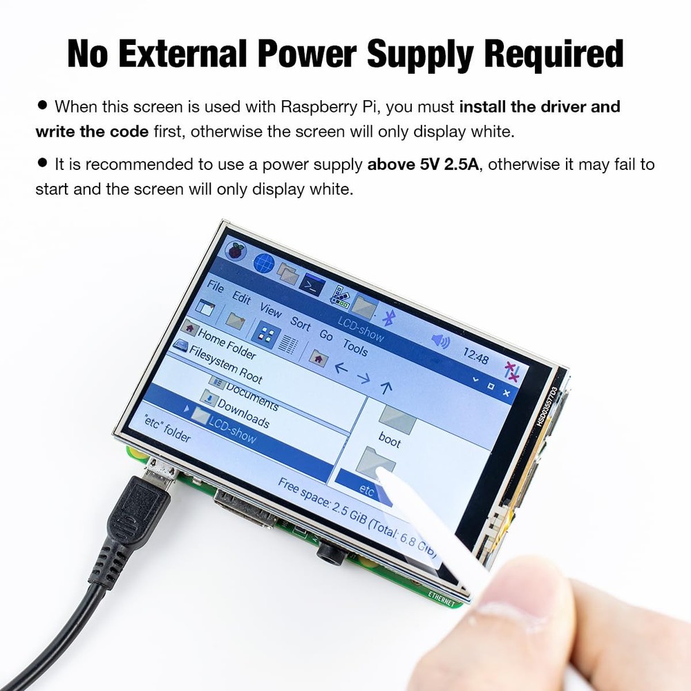 Hosyond 3.5 Inch 480x320 Touch Screen TFT LCD SPI Display Panel for Default