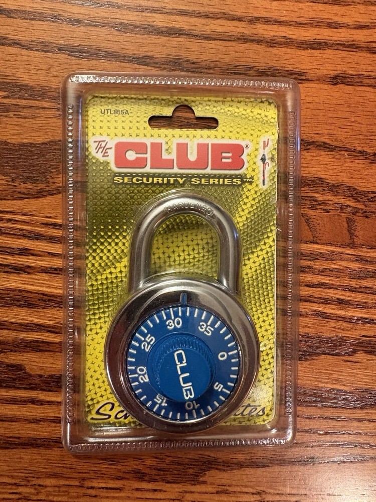 NEW - The Club Security Series Dial Combination Padlock UTL855A