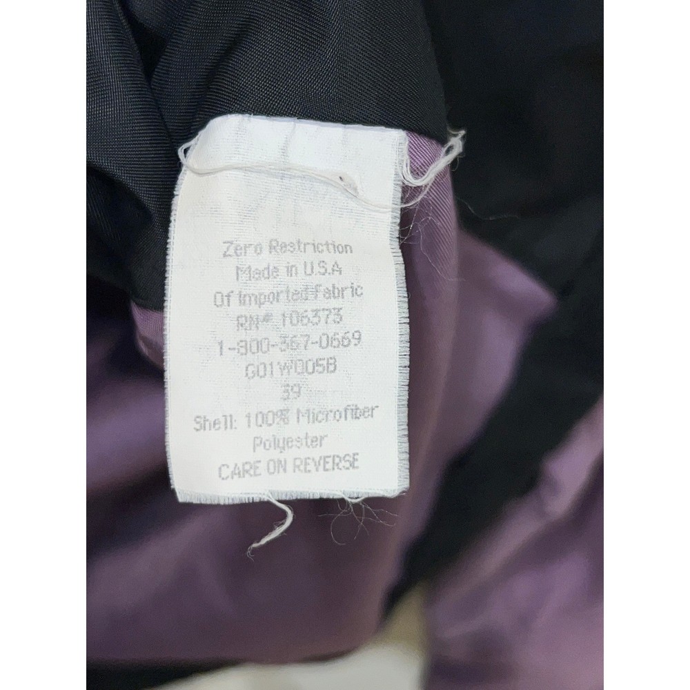 Zero Restriction M2 Windshirt Mens Large Purple Black Golf Pullover G01W005B