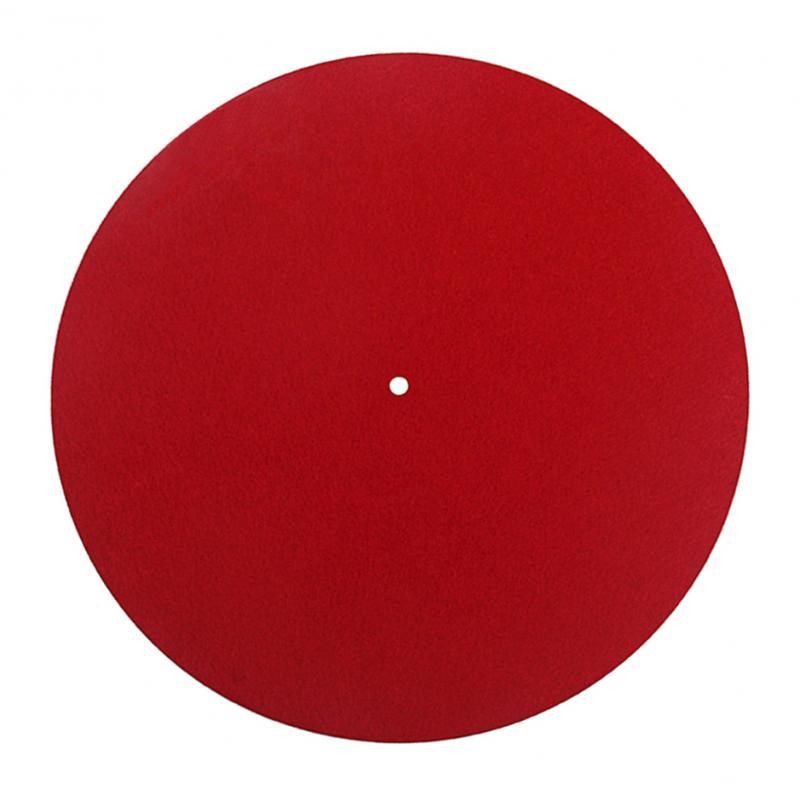 Slip Mat Player 30cm Red For Universal Phonograph