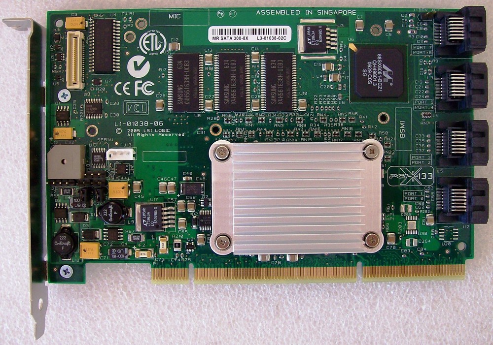 Intel SRCS28X RAID Controller Full-Height PCI-x 128MB Refurbished Board Only