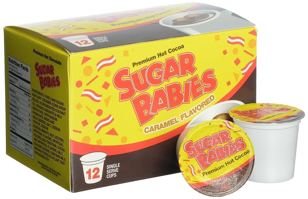 Sugar Babies Caramel Flavored Hot Cocoa Single Serve Cups - 12 Count