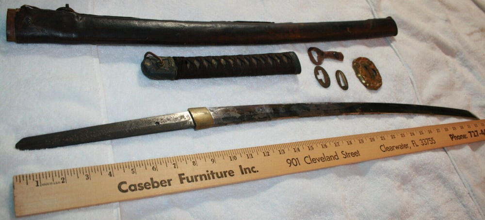 WW2 or Older Marked Surami Katana Sword 39”