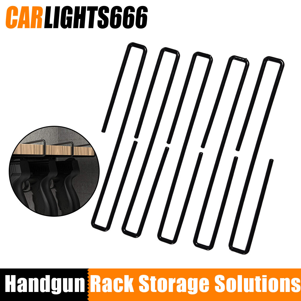 5 PC Storage Pistol Rack Storage Solutions Hangers Black