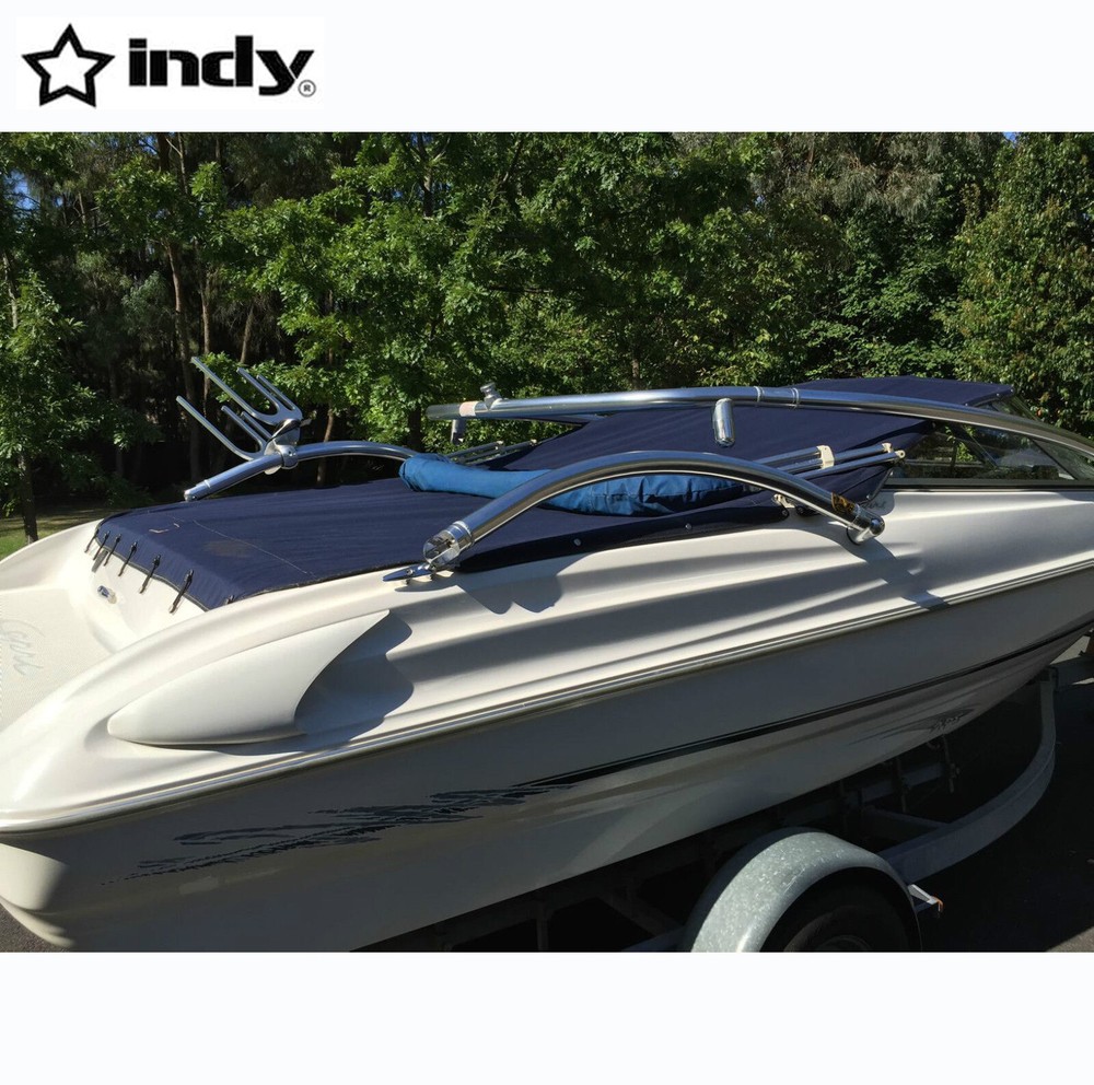 Indy Liquid Wakeboard Tower Silver Anodized Fits Any Environment Easy Install