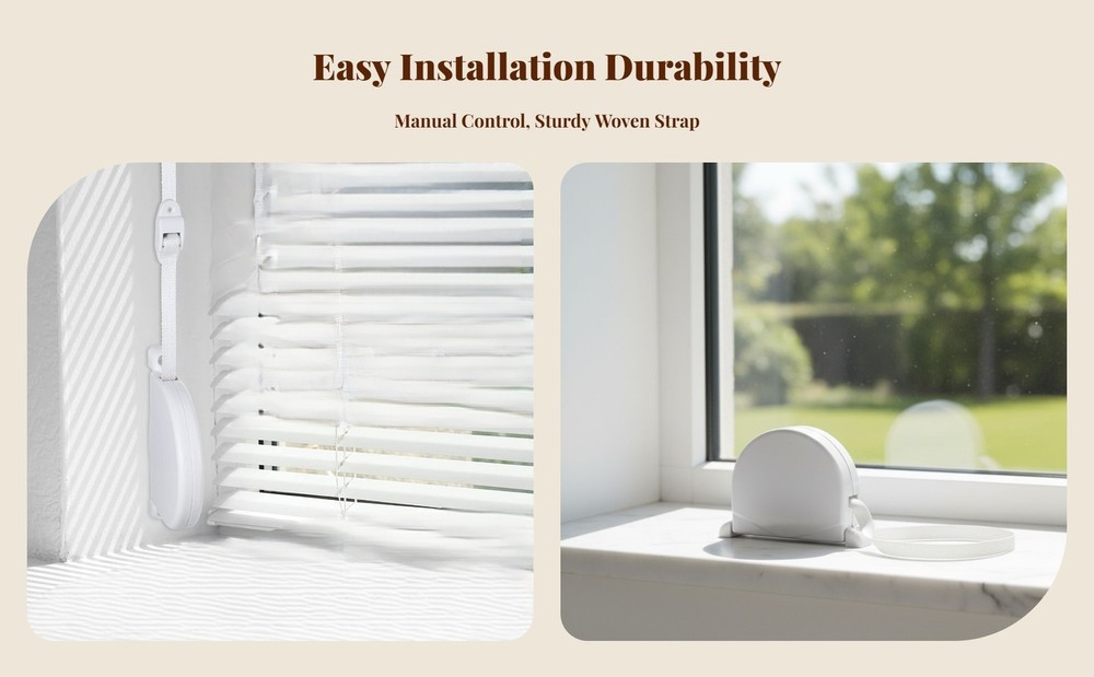 Window Wrap Holder, Roller Shutter Window Winder Box, with 1 Roll 5M Webbing