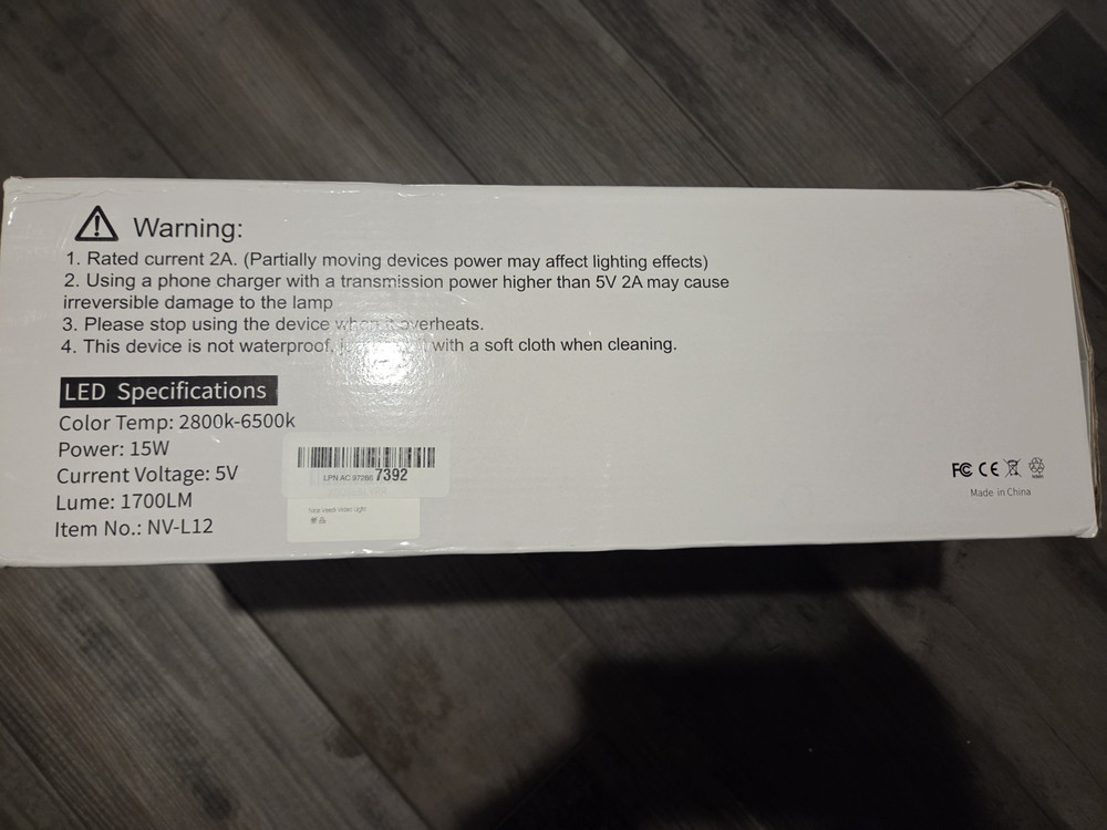 NiceVeedi Video Light Kit 2pc BRAND NEW Open Box