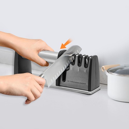 Knife Sharpener Kitchen Knives Scissors Manual Blade Polish Sharpening Tool