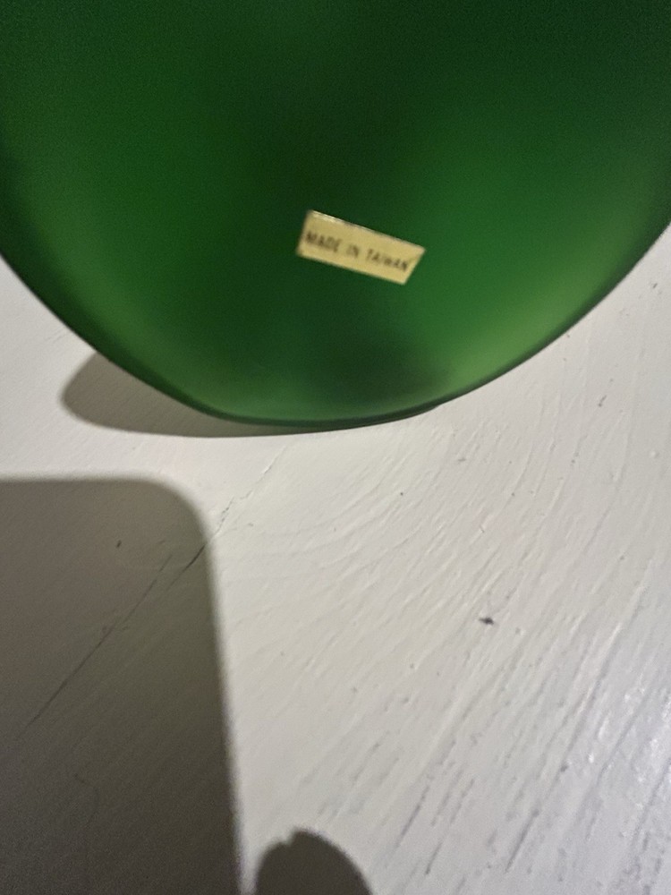 Frosted Green Angel Perfume Bottle