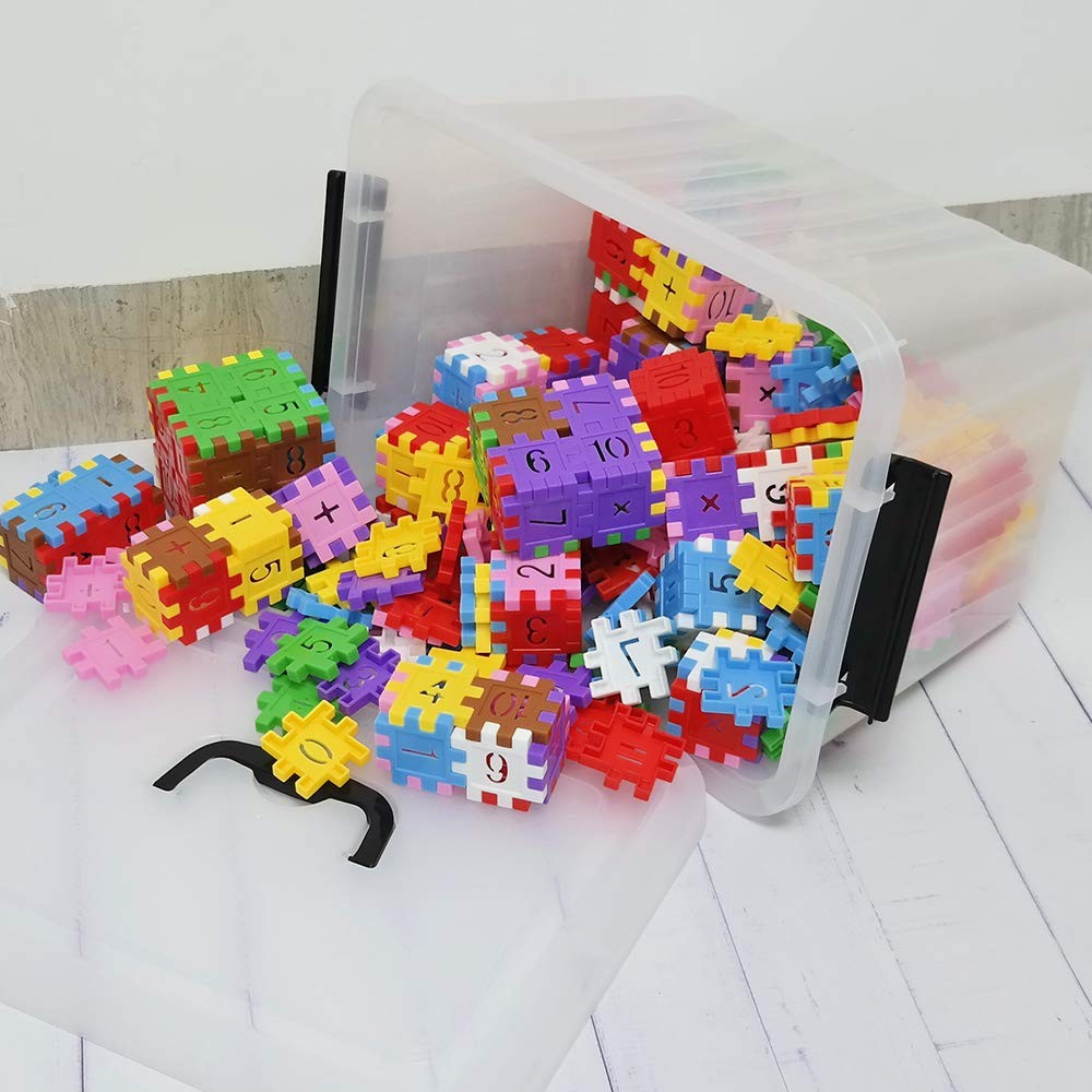 Plastic Latching Storage Box 12 Quart Clear Lidded Bin Black Handle 1 Pack