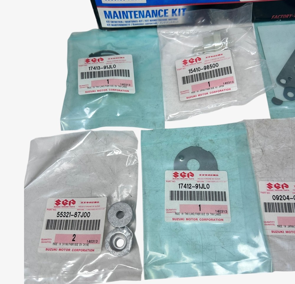 Suzuki 17400-91830, DF4/5/6 '11 ~ Maintenance Kit Assembly, (Missing Spark Plug)