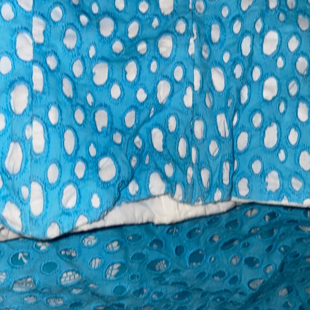 Turquoise skirt and top set size 10