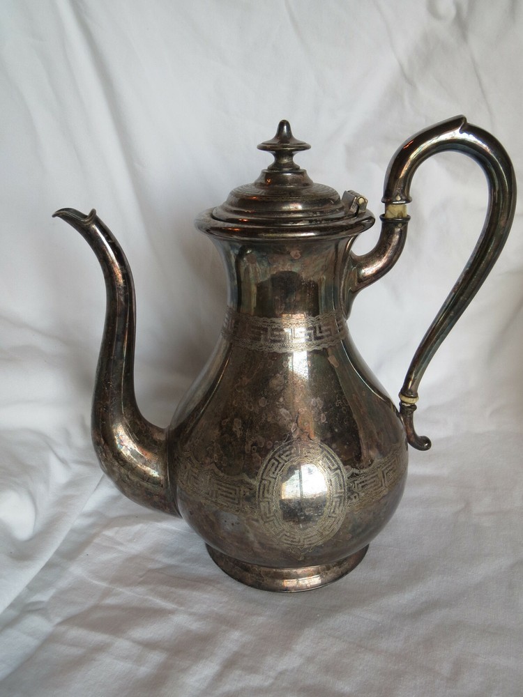 Antique Henniger German Silverplate Coffee Pot