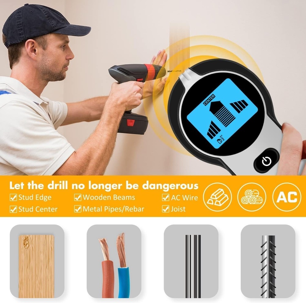 Stud Finder Wall Scanner 5 in 1 Blue
