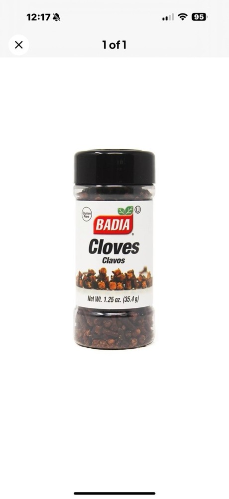 Cloves Whole 1.25 Oz