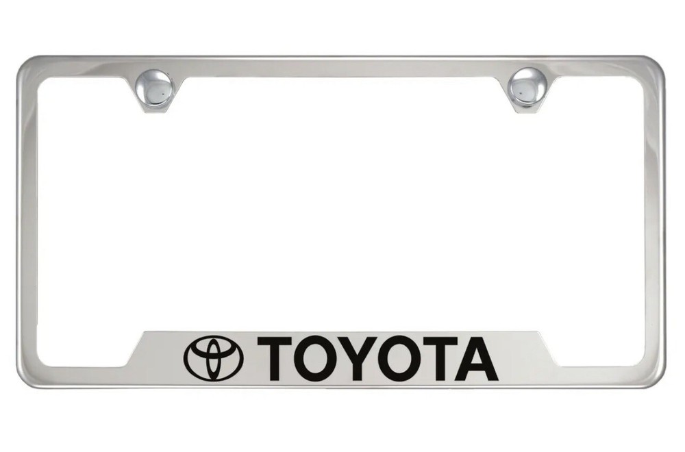 Toyota Chrome License Plate Frame