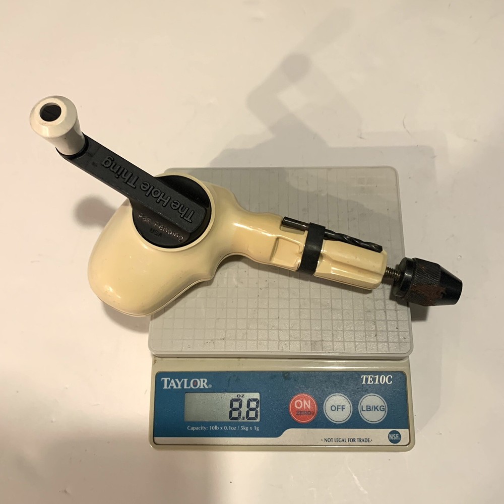 Vintage The Hole Thing Hand Drill Working condition