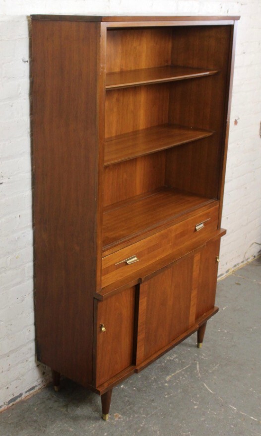 Mid-Century Vintage American Walnut Bookcase