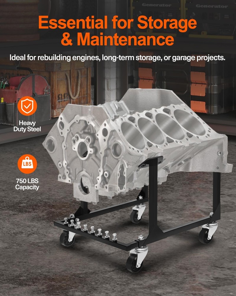 JY Performance Engine Cradle Stand 750 LBS Chevy
