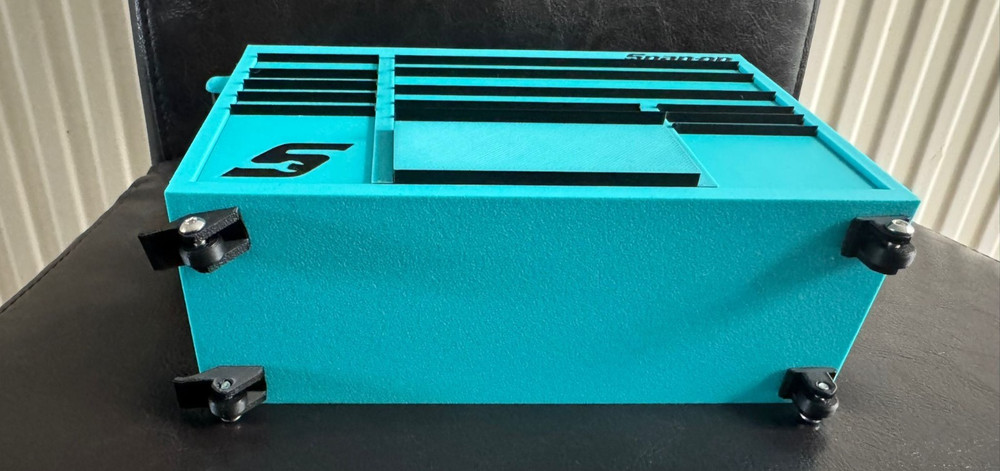 Snap-On Mini High Quality 3D Printed Toolbox (Turquoise)