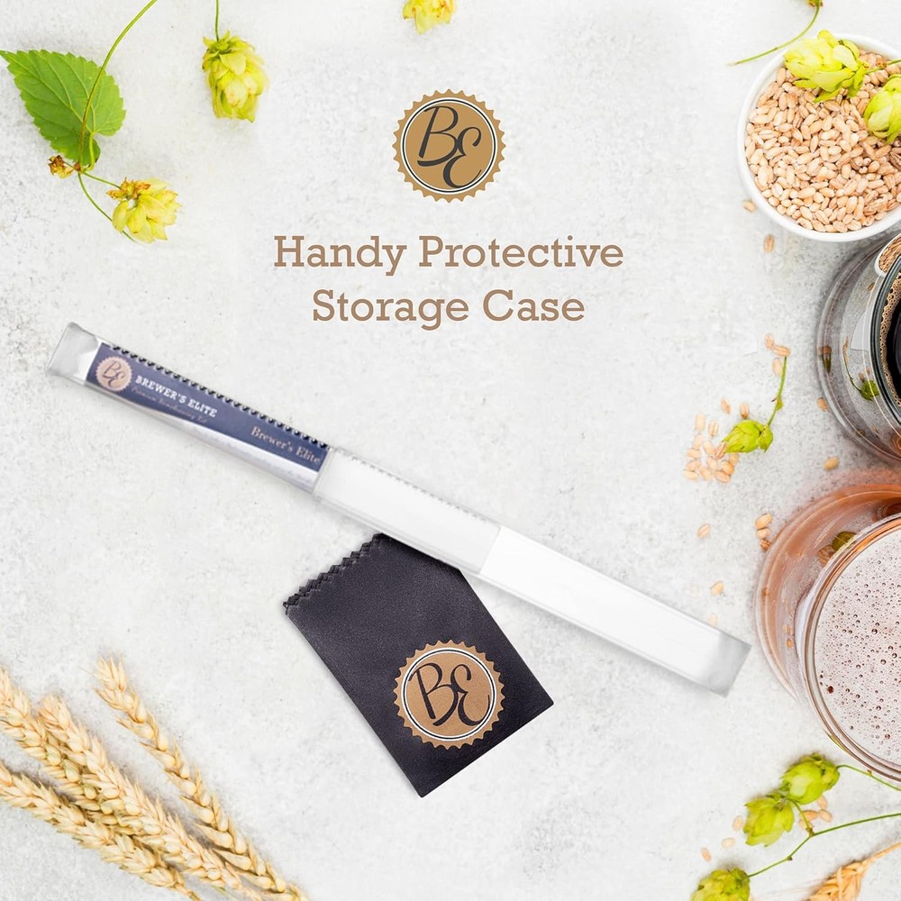 Brewer's Elite Hydrometer & & Plastic Test Jar Kit, Clear