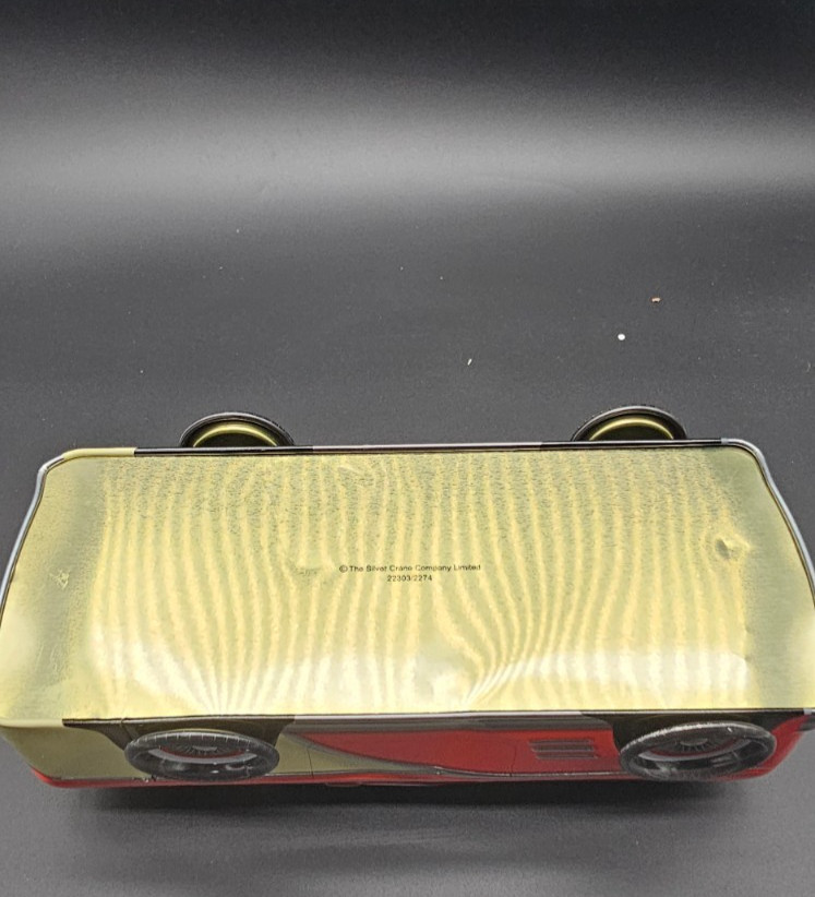 Vintage Silver Crane Co. Red Classic Tin Car