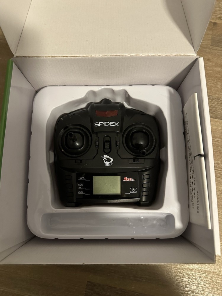 Spidex 3D RTF Micro Quad Drone Blue Ares RC Powers On Untested