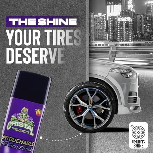 Long-Lasting Tire Shine Spray - Deep Gloss Finish, Waterproof & Easy Application