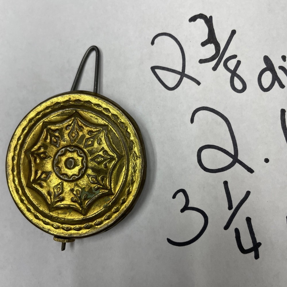 Antique Pillar & Scroll OG Medallion Pendulum Bob