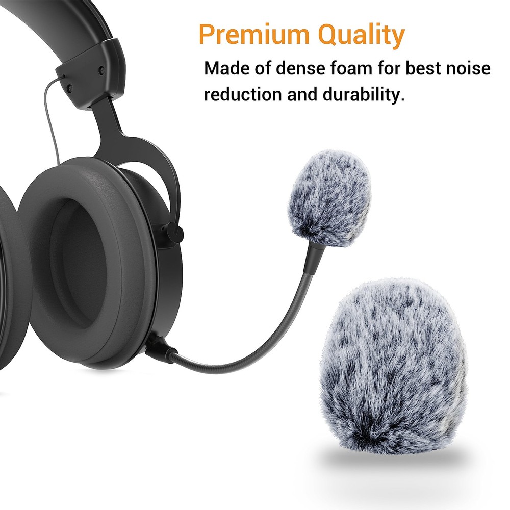 Furry Windscreen for Game Headset, Muff Windshield Windjammer Deadcat,Wind Mu...