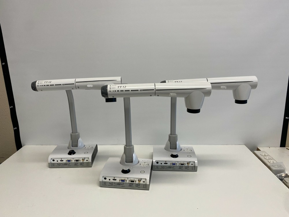 Lot #3: Lot of 3 Elmo TT-12 Interactive Document Camera