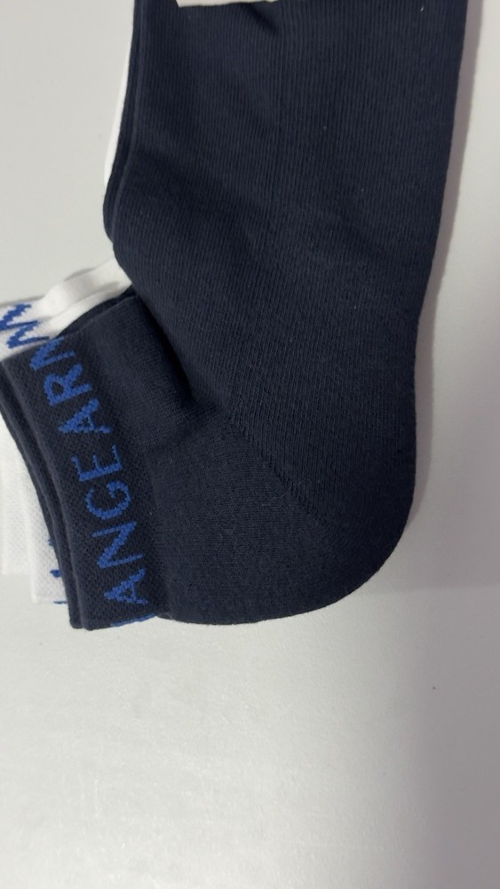 New Armani Exchange Short Sponge Socks 2 Pack
