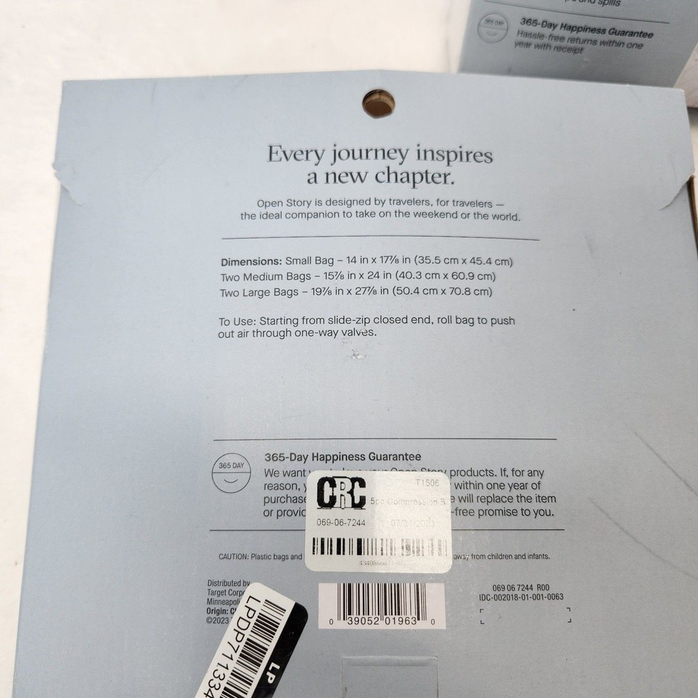 2 Pack Open Story 5-Piece Compression Bag Set