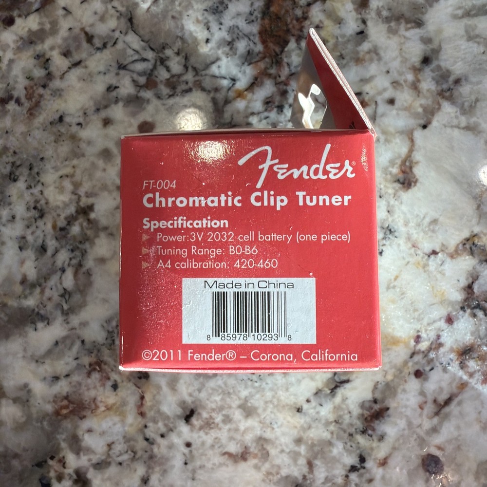 Fender FT-004 Clip On Guitar Tuner