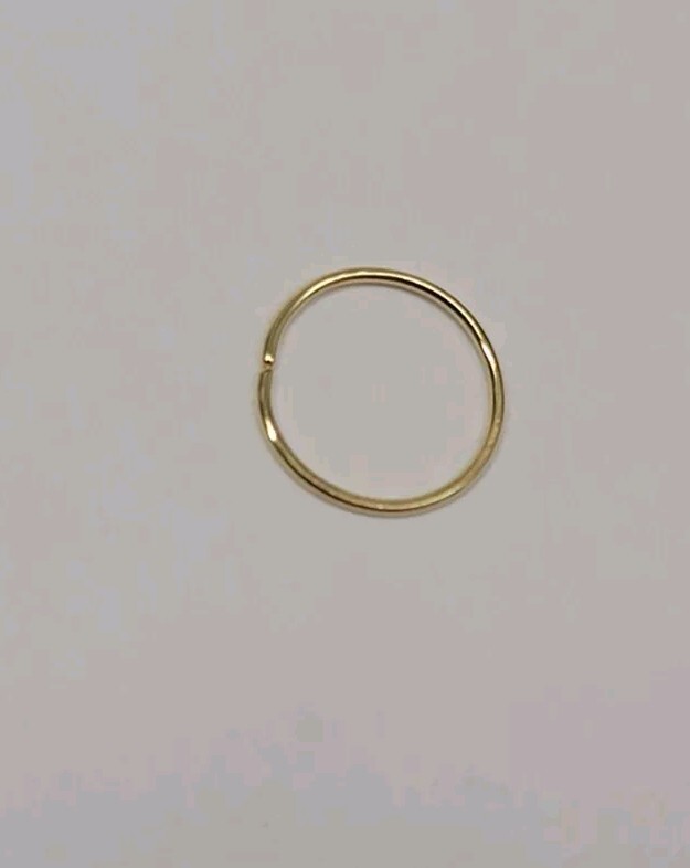 Ear Piercing Ring 14k Solid Gold  Conch Ring Septum Ring Daith Cartilage