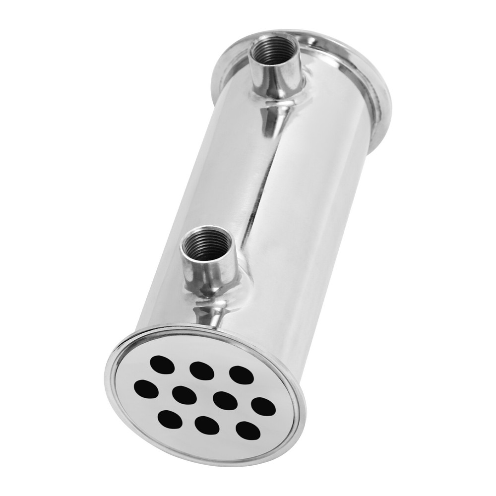 Stainless Steel Column Shape Condenser 10-Hole 1/2" Female Thread Condenser